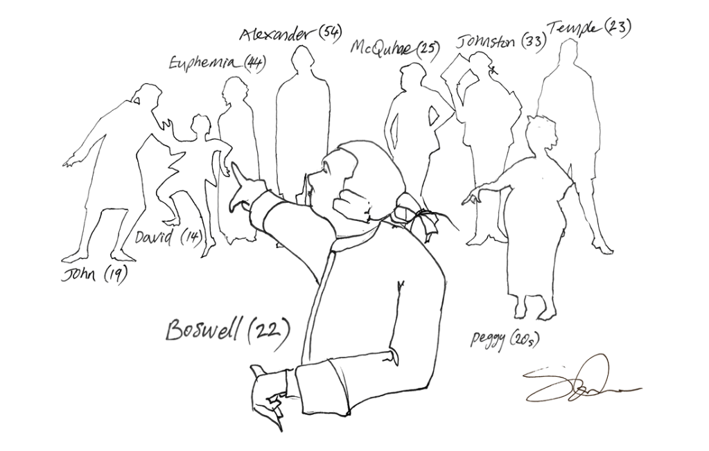 Family and Friends Boswell Left&nbsp;Behind