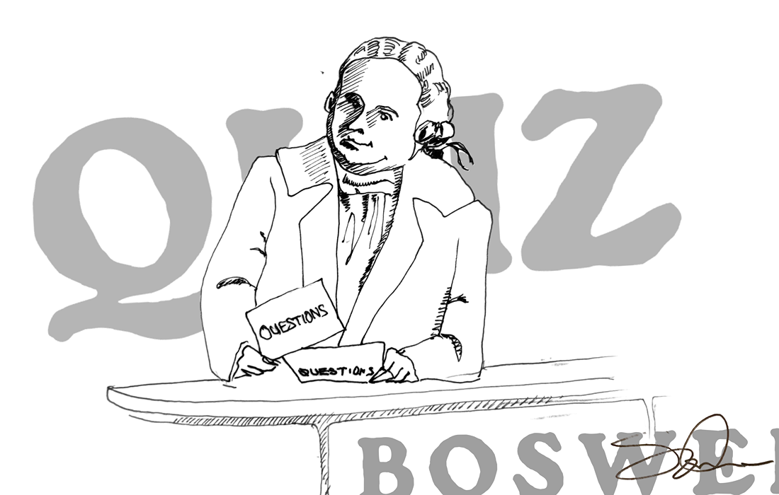 I’m James Boswell. How well do you know me?